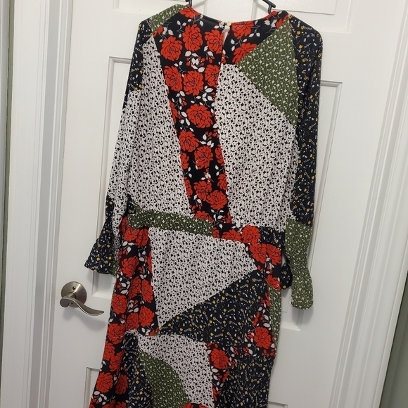 Libby Edelman Floral Patchwork Dress Size Medium, colorful - Picture 11 of 14